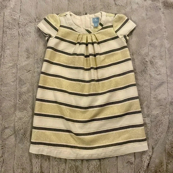 Gap Blue and Gold Sparkle Dress Size 4 Years - Picture 1 of 5